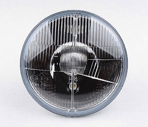 Parabolic reflector with glass lens 12V H4 (Jawa 350 638 639) / 