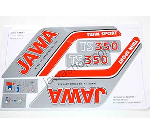 Sticker set Jawa TS 350 (Jawa 350 638 639) / 