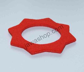 Felt pad of fuel tank filler cap - red (Jawa 50 Pionyr 23, S22) / 