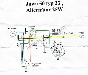 Electro cables set (Jawa Pionyr 23) / 