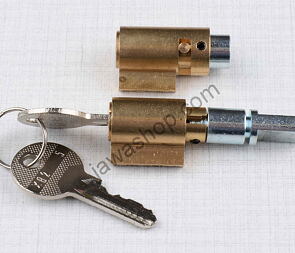 Lock of steering and seat - set (Jawa, CZ Kyvacka) / Lock of steering and seat - set (Jawa, CZ Kyvacka) /