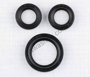 Sealing ring of engine - set II, 3pcs (Jawa 50 Pionyr 550) / 