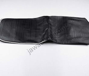 Seat cover black with white line (Jawa 350 634) / 