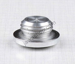 Bolt plug of oil - polished (Jawa CZ 125 175 250 350) / 