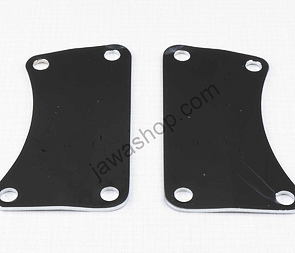 Engine bracket set - bent (Cr) (Jawa 250 350 Panelka) / 