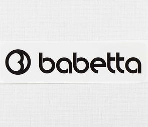 Sticker Babetta 135x25mm - black (Jawa 50 Babetta 207 210) / 