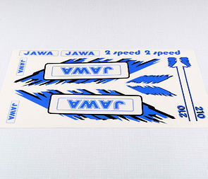 Sticker set JAWA - blue (Babetta 210) / 