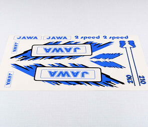 Sticker set JAWA - blue (Jawa 50 Babetta 210) / 