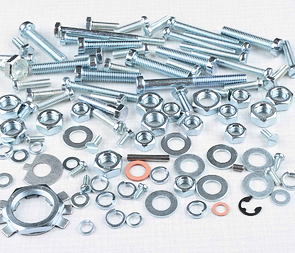 Engine bolt & nut pack - 97 pcs (Jawa 350 638 639 640) / 