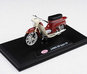 1:18 scale model Jawa 50 Pionyr type 20 - RED / 