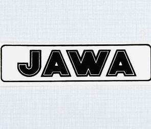 Sticker Jawa 140x35mm - black (Jawa) / 