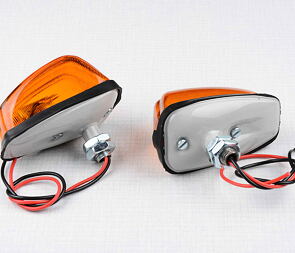 Front blinker set - rod 25mm (Jawa, CZ Panelka) / Front blinker set - rod 25mm (Jawa, CZ Panelka) /