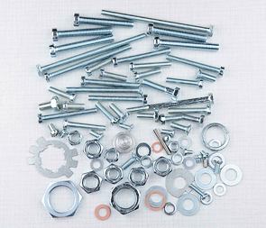 Engine bolt & nut pack (Jawa 250 Kyvacka) / 