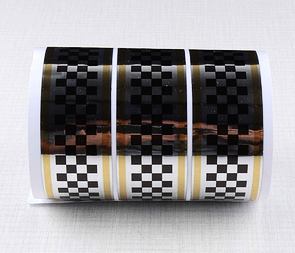 Checkered sticker 3cm x 100cm - SBG (CZ) / 