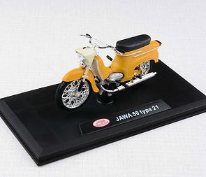 1:18 scale model Jawa 50 Pionyr type 21 - YELLOWISHBROWN / 