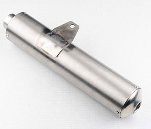 End part of double chamber exhaust silencer - right (Jawa 350 640) / 