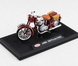 1:18 scale model Jawa 350 Perak (1950) - RED, with bags / 