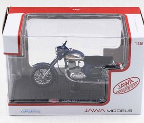 1:18 scale model Jawa 350 Automatic (1966) - BLUE / 