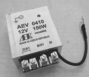 Regulator 12V 150W - AEV 0410 (Velorex) / 