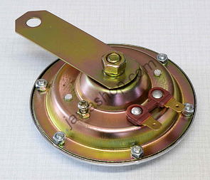 Electric horn 6V - red 100mm (Jawa CZ 250 350 Panelka) / Electric horn 6V - red 100mm (Jawa CZ 250 350 Panelka) /