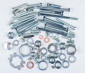 Engine bolt and nut pack  - 69pcs (Jawa 250 Panelka) / 