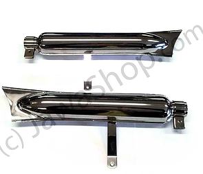 Exhaust silencer set - hard frame (CZ 125 150 C) / 