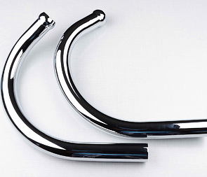 Exhaust pipe set  - turned up (Jawa 350 639 640) / 