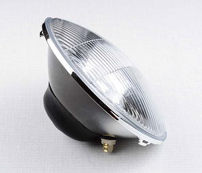 Parabolic reflector with glass lens 12V H4 (Jawa 350 638 639) / 