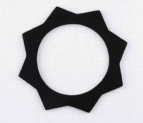 Felt pad of fuel tank filler cap - black (Jawa CZ 125 175 250 350) / 