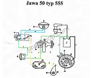 Electro cables set (Jawa Pionyr 555) / 