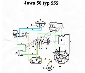 Electro cables set (Jawa 50 Pionyr 555) / Electro cables set (Jawa 50 Pionyr 555) /
