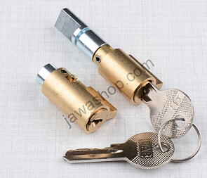 Lock of steering and seat - set (Jawa, CZ Kyvacka) / Lock of steering and seat - set (Jawa, CZ Kyvacka) /