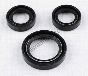 Sealing ring of engine - set II, 3pcs (Jawa 50 Pionyr 550) / 