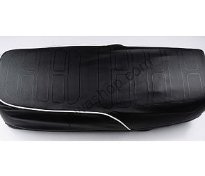 Seat cover black with white line (Jawa 350 634) / 