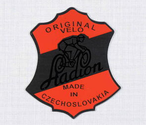 Type plate - printed "ORIGINAL VELO" (Stadion S11) / 