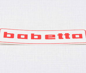 Sticker Babetta 136x32mm - red (Jawa 50 Babetta 207 210) / 