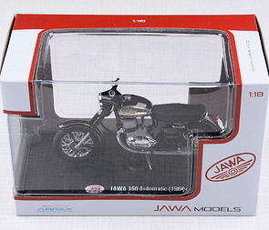 1:18 scale model Jawa 350 Automatic (1966) - BLACK / 
