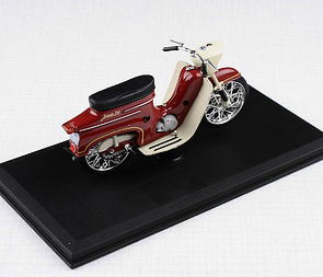 1:18 scale model Jawa 50 Pionyr type 20 - RED / 