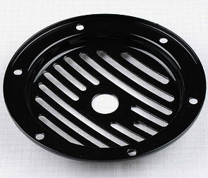 Electric horn cover d107mm - black (Jawa CZ 125 175 250 350 Kyvacka) / 