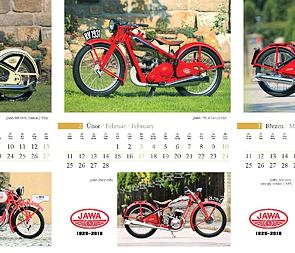 Calendar 2019 / 90th anniversary - wall 420x600mm (Jawa 250 350 CZ 125 175) / 
