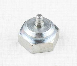 Nut of rear swing fork axle with grease cap (CZ 125 175 476 477) / 