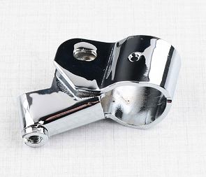 Lever bracket with thread - left, chrome (Jawa 50 Pionyr Babetta) / 