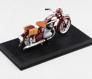 1:18 scale model Jawa 350 Perak (1950) - RED, with bags / 