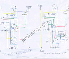 Electro cables set - ES9 B, DS (CZ 175 Scooter) / 