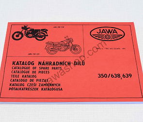 Spare parts catalog - A4, multilanguage (Jawa 350 638 639) / 