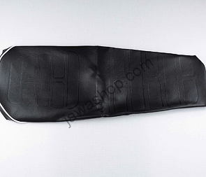 Seat cover black with white line (CZ 250 350 471 472) / 