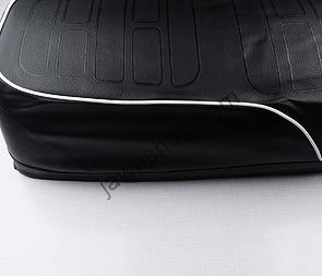 Seat cover black with white line (Jawa 350 634) / 