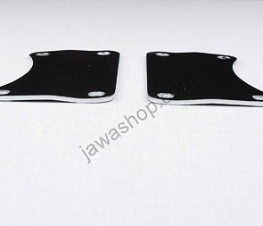 Engine bracket set - bent, chrome (Jawa 250 350 Panelka) / Engine bracket set - bent, chrome (Jawa 250 350 Panelka) /