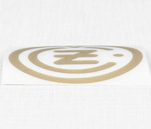 Sticker "CZ" 50mm - golden (CZ 125 175 250 350) / 