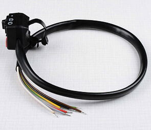 Lights switch, horn, engine stop button with cables (Jawa 50 Babetta 207 210) / 